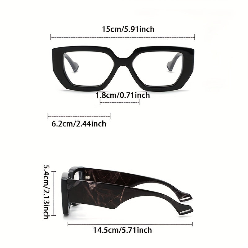 Vintage Tortoiseshell Square Frame Glasses