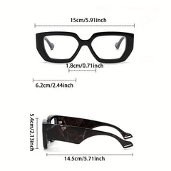 Vintage Tortoiseshell Square Frame Glasses