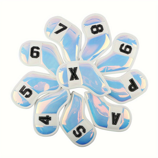 10pcs Glitter Golf Putter Head Cover Protect Club Lightweight Durable