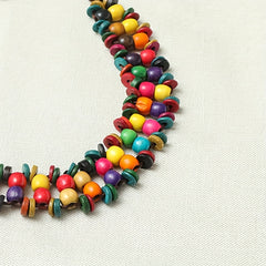 Boho Beaded Rainbow Waist Chain Y2K Tassel Vintage Dress Girdle DIY Accessory