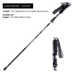 Telescopic Aluminum Hiking Poles Folding Crutches
