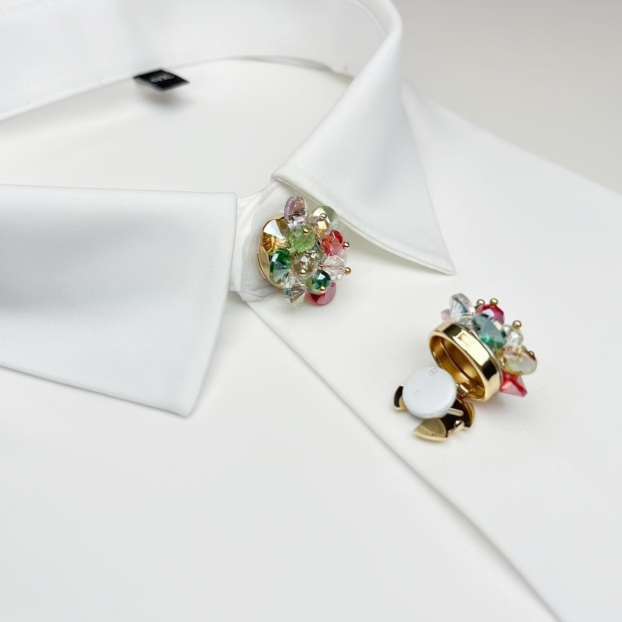 2pcs Floral Button Set for Men's and Women's Shirts