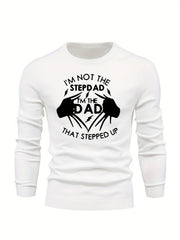 DAD Print Knitted Sweater for Men