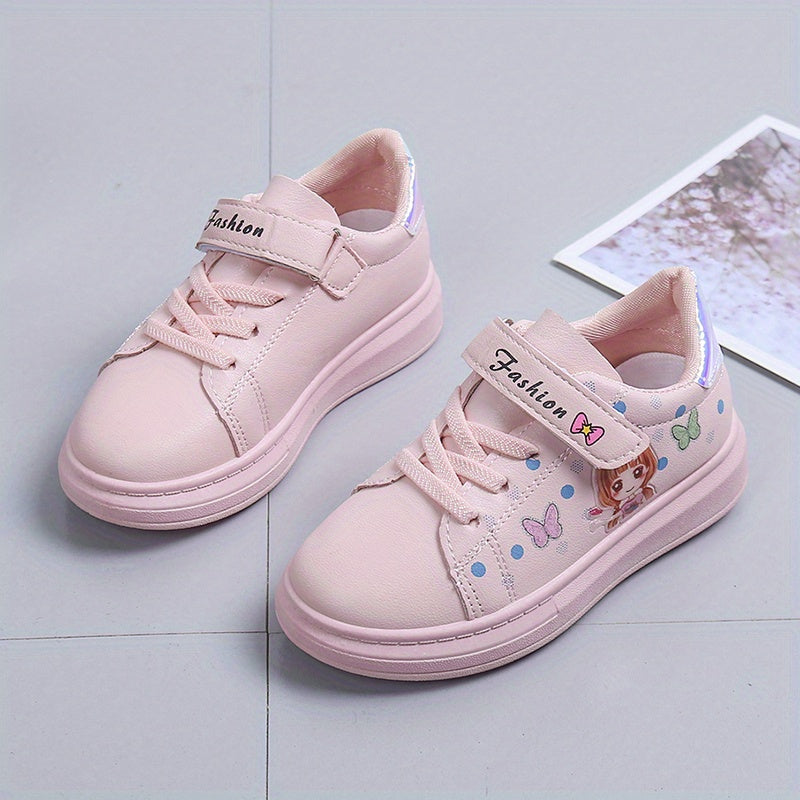 Girls' Cartoon Low Top Sneakers - Lightweight Anti Slip - All Seasons