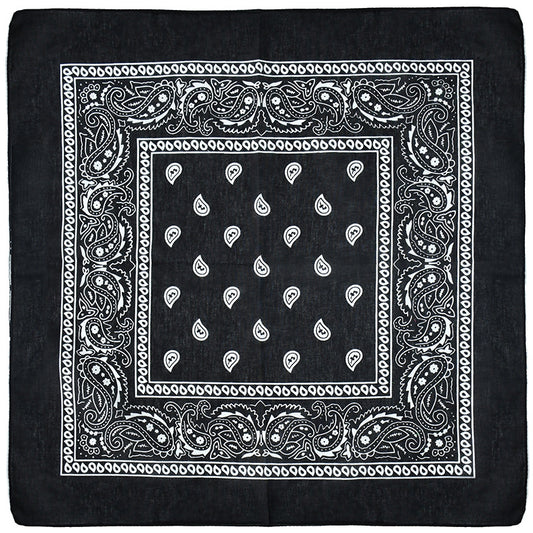 Men's Flame Cotton Printed Square Scarf Bandana