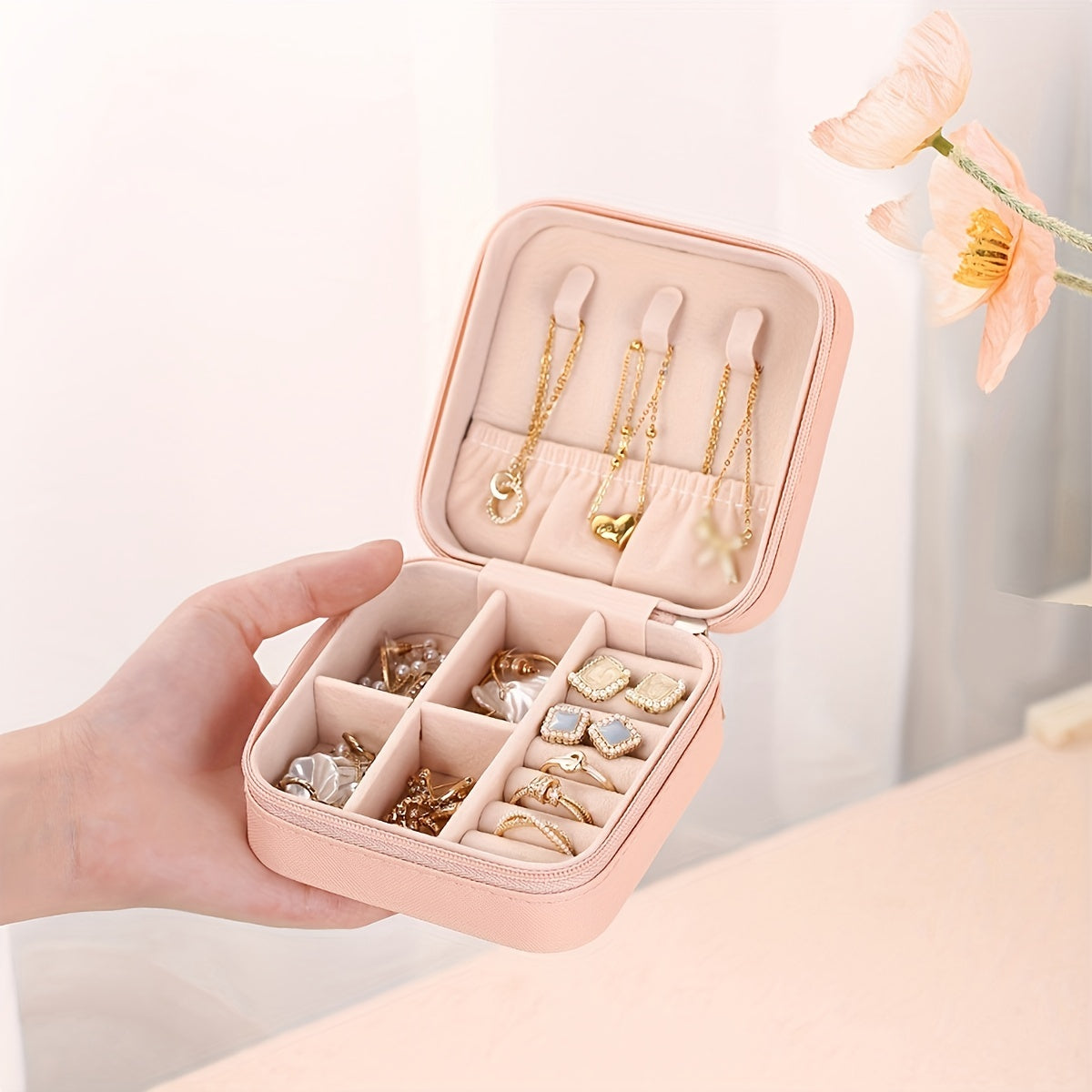 Portable Jewelry Organizer: Travel-Friendly Storage Box