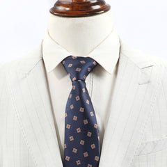 Vintage Square Pattern Tie For Men