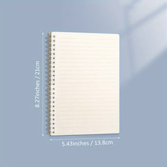 A5 B5 Spiral Notebook 8mm Ruled 80 Sheets Journals