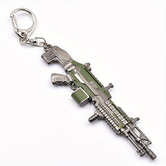 Mini Metal Keychain Pendant Standard Light Machine Gun Model Collectible