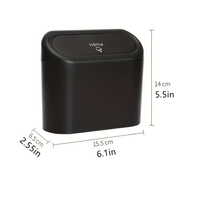 1pc Car Trash Can Car Storage Bin Multifunctional Garbage Bin