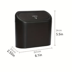 1pc Car Trash Can Car Storage Bin Multifunctional Garbage Bin