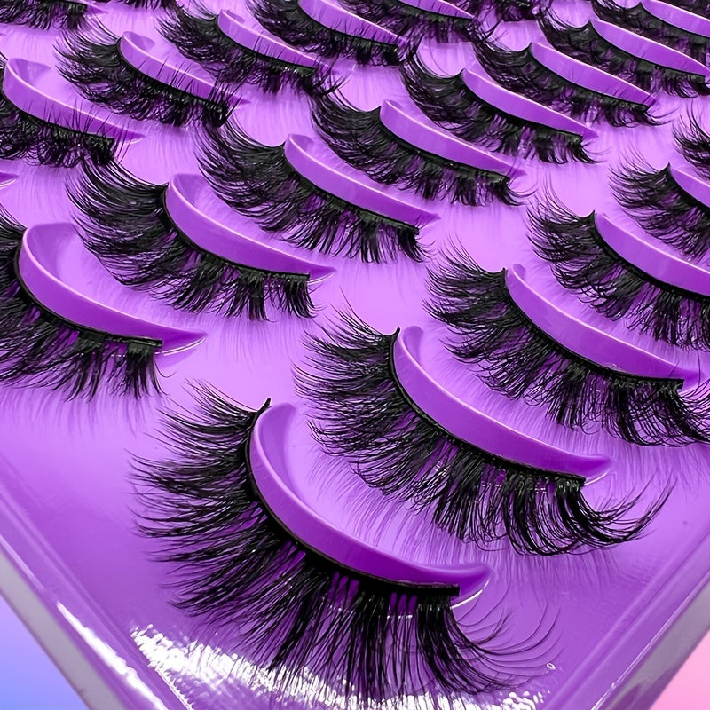 Natural Looking False Eyelashes - Pack of 20 Pairs