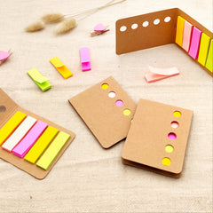 Cow Leather Sticky Note Set 120 Sheets