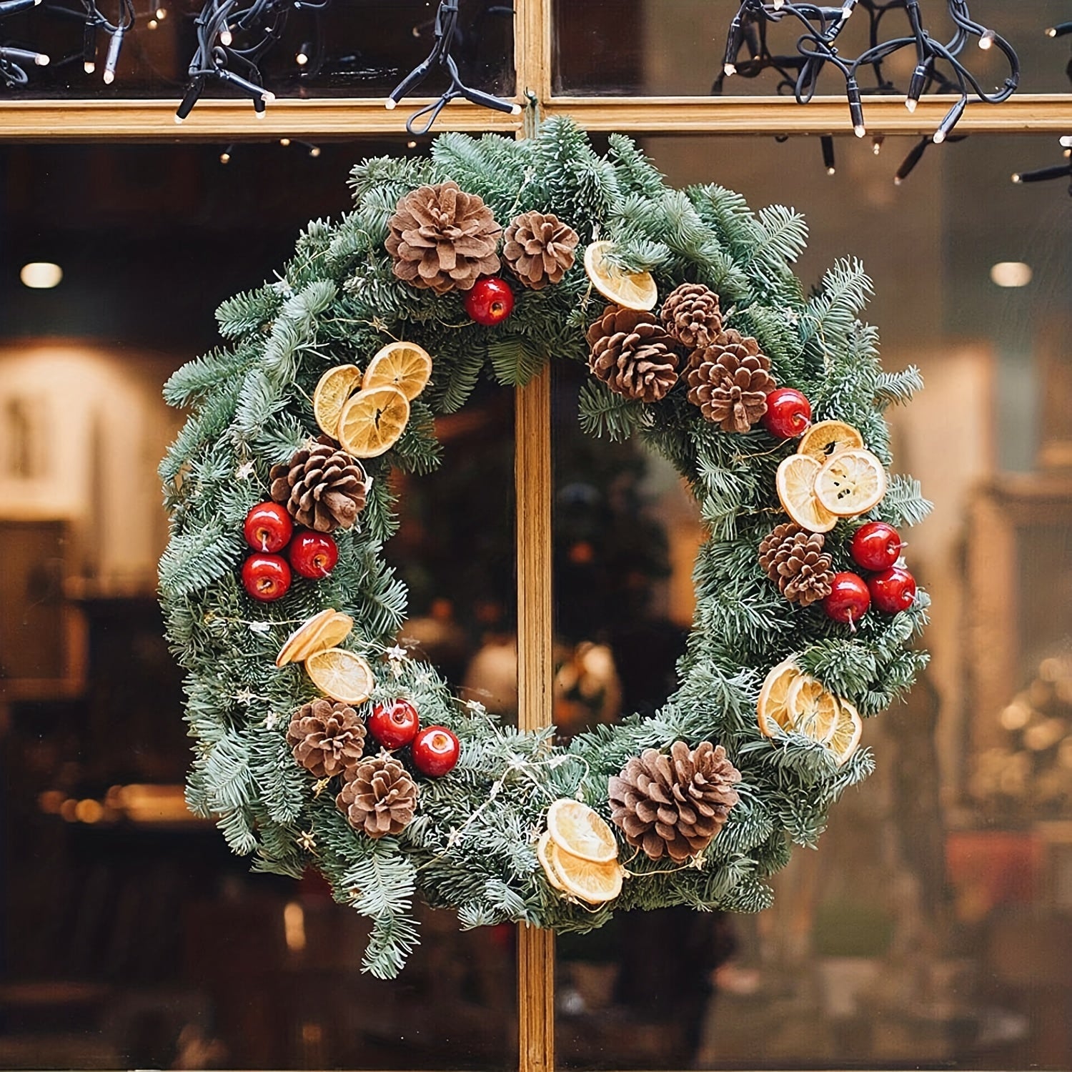 6pcs Wooden Wreath Frames DIY Christmas Crafts Unfinished Floral Hoop Rings