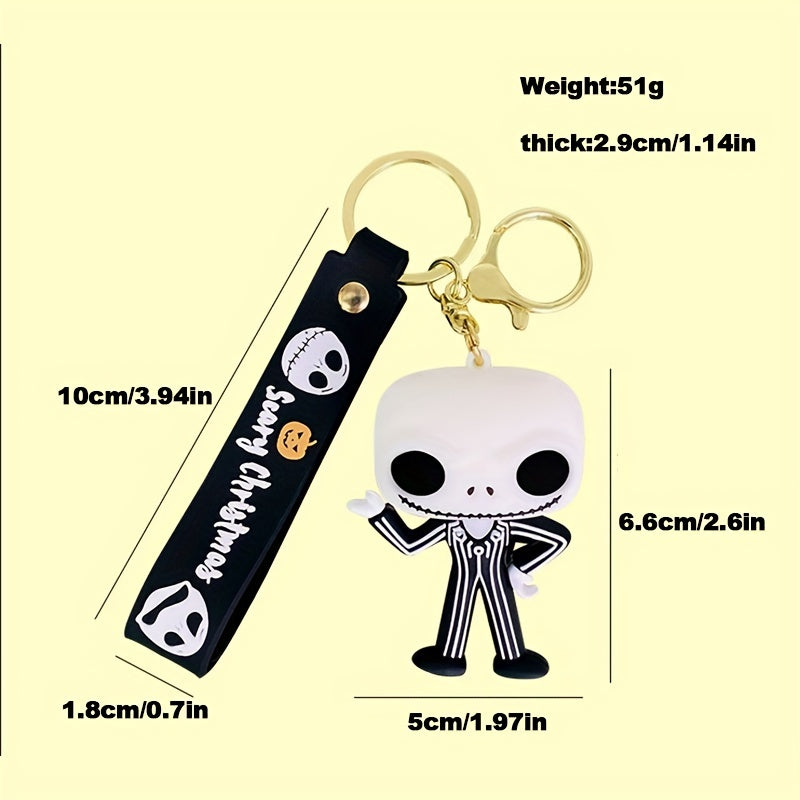 Halloween Doll Bracelet Keychain Horror Key Chain Ring Purse Bag Backpack Charm