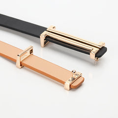 Women Leather Slim Skinny Thin Belts Ins Belts For Women Dress Jeans Strap