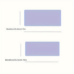 Waterproof Large PU Leather Desk Mat - Plain Velvet Bottom