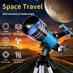 High Powered 70mm Astronomical Telescope 15X-150X HD Night Vision