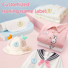 Custom Iron on Name Labels - Personalize Clothing Bedding Towels Backpacks Hats