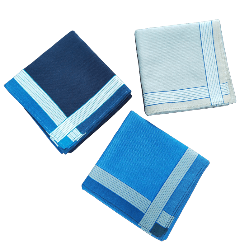 Men's Plaid Business Handkerchief Set