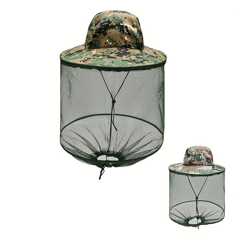 Unisex Mosquito Protection SunShade Hat for Outdoor Night Fishing