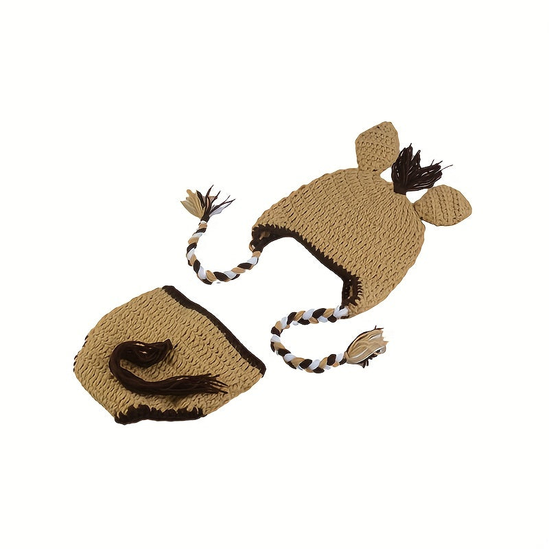 Newborn Photography Props Pony Wool Set Baby Shower Souvenirs