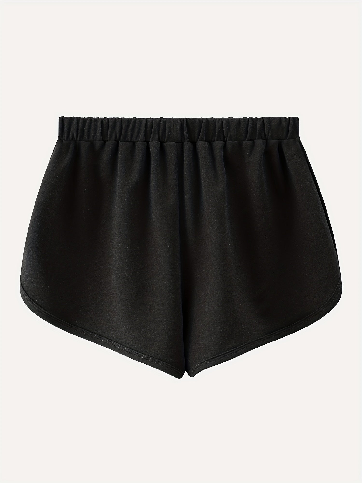  Star Print Elastic Waist Sporty Shorts