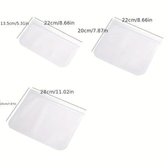 Leakproof Silicone Food Storage Bag Reusable Zip Sealing Bag