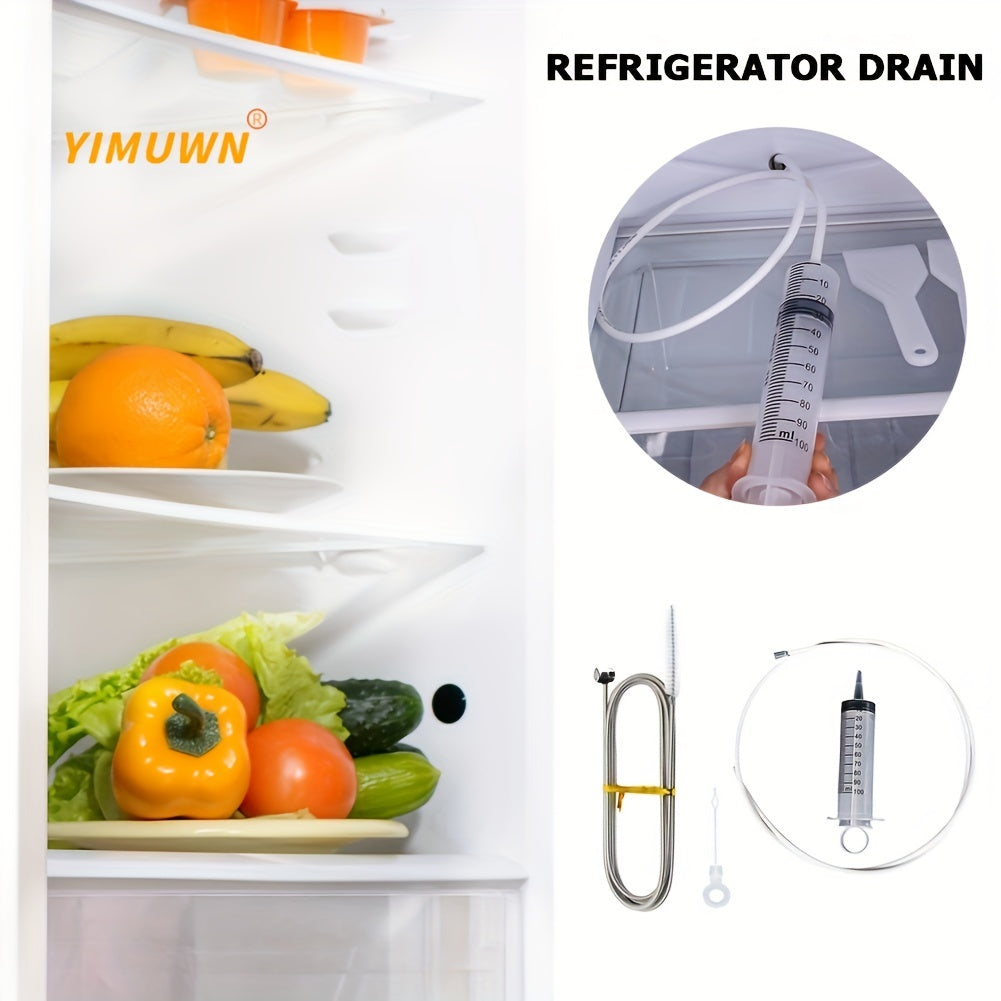 Refrigerator Drain Clean Brush Dredge Tool 1 5M Drain Hole Kit