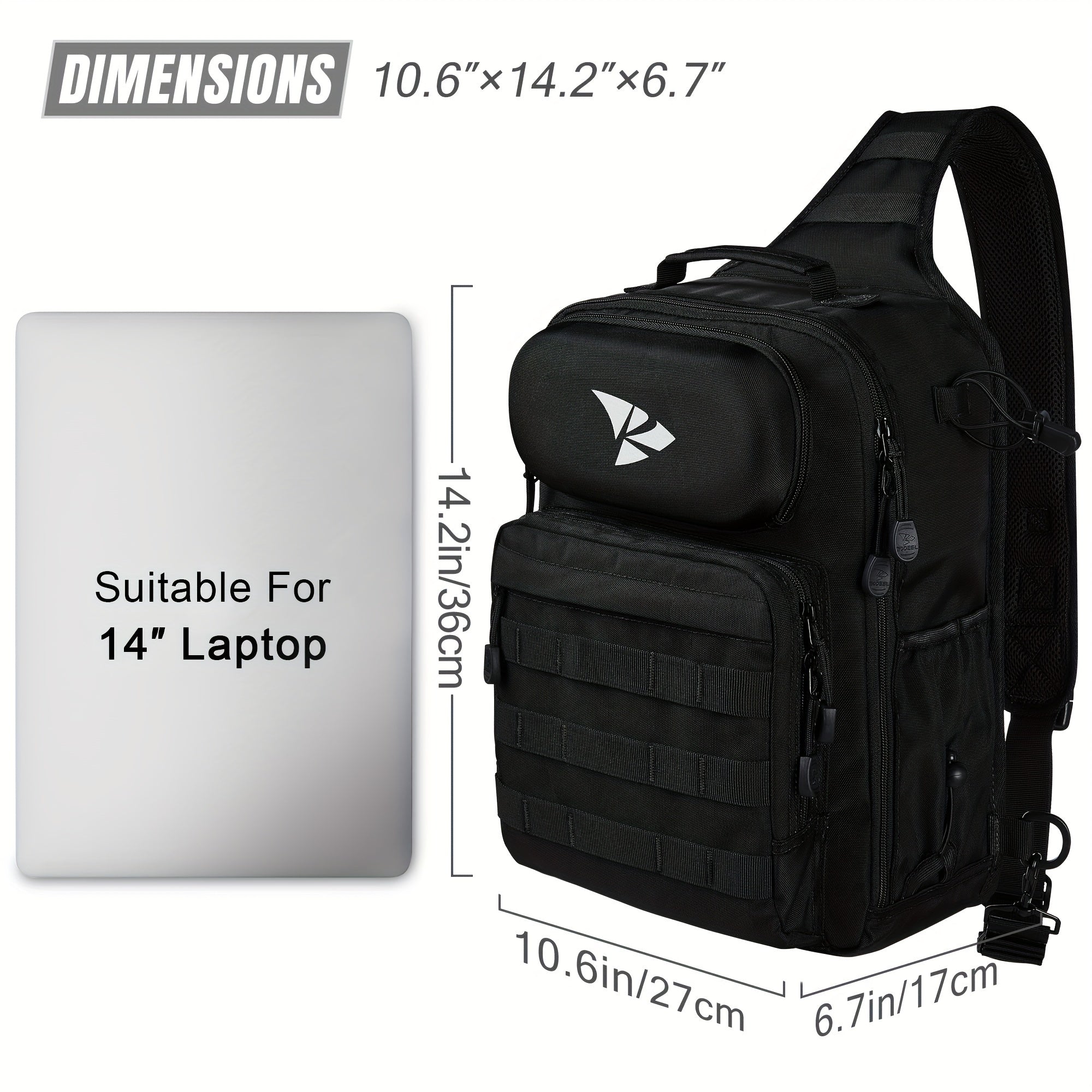 Fishing Tackle Backpack With Rod Holder Large Capacity Multi-functional Backpack