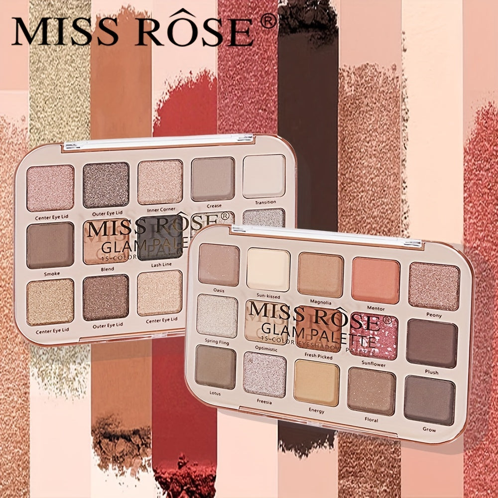 15 Color Matte & Glitter Eyeshadow Palette