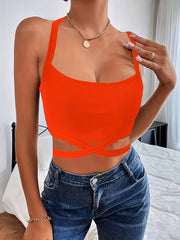 Sleeveless Sexy Crop Tank Top Slim Casual Top