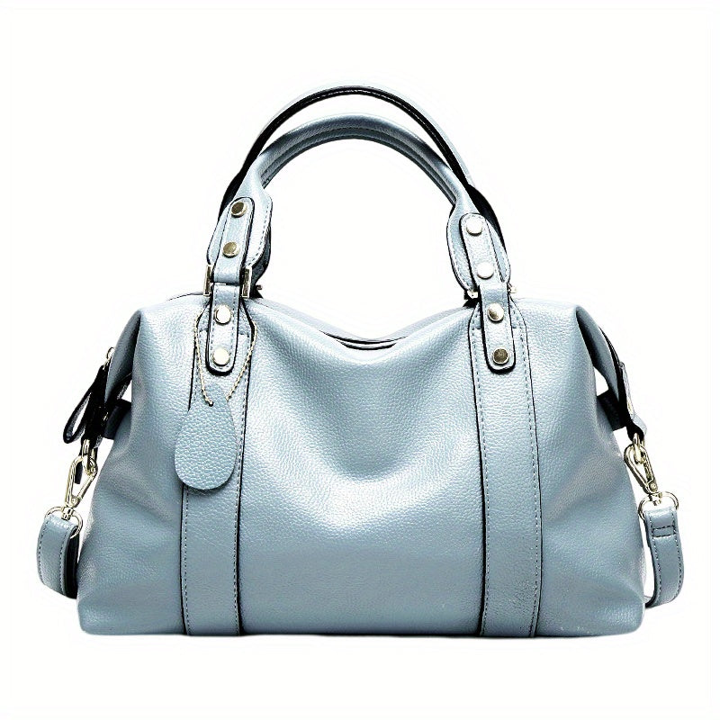 Soft Leather Tote Bag Large Capacity Shoulder Crossbody Bag