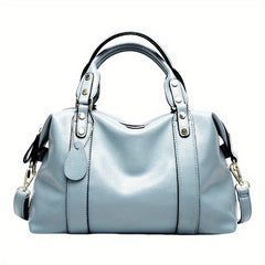 Soft Leather Tote Bag Large Capacity Shoulder Crossbody Bag