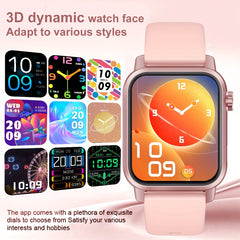 Smart Watch Answering Calls for Android IP68 Pink