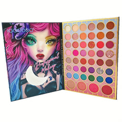 46-Shade Matte & Pearly Eyeshadow Palette for Anime Girl Makeup