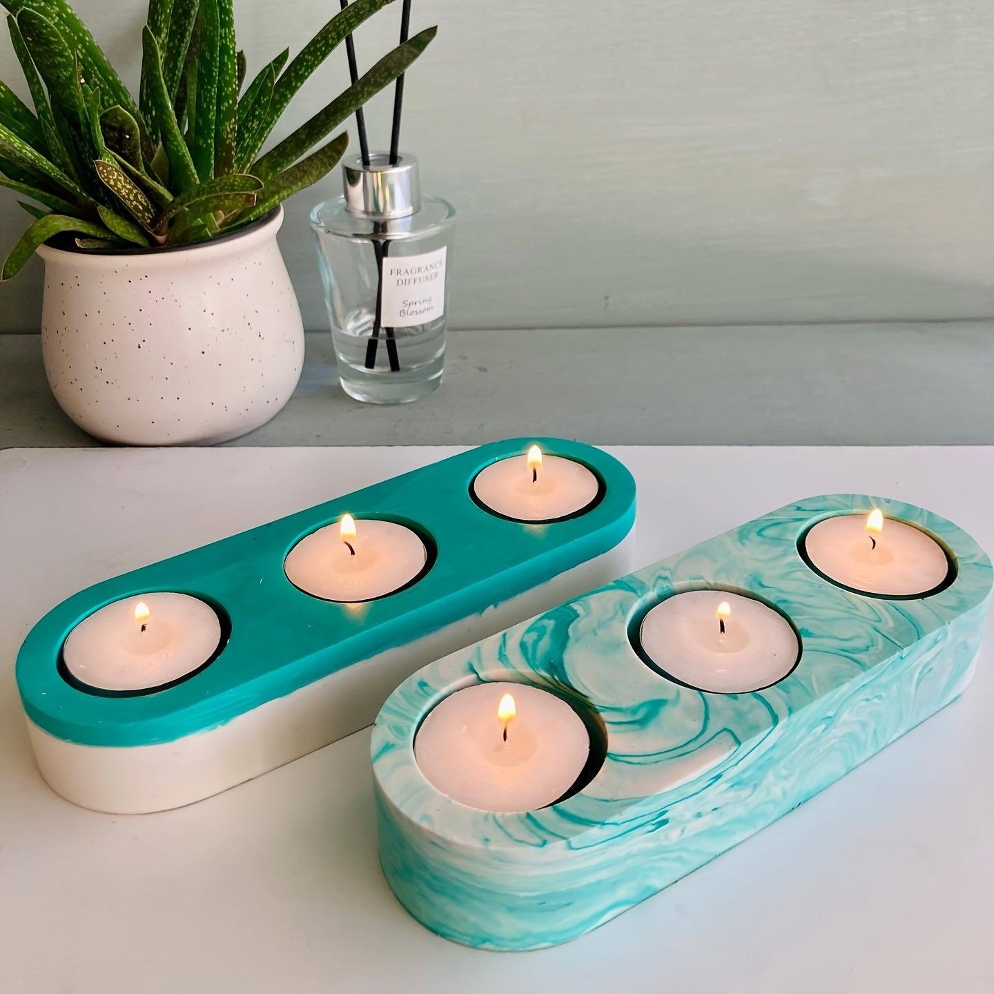 Small Candle Holder Resin Silicone Mold for Epoxy DIY Jewelry Box