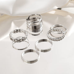 Vintage Gothic Stackable Rings Set for Women Girls