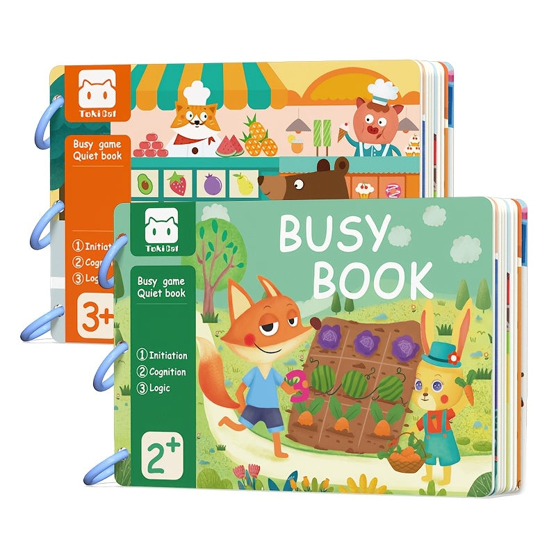 Interactive Quiet Book for Toddlers - Develops Skills & Abilities