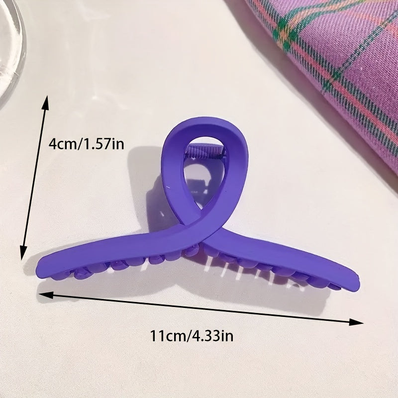 Matte Glossy Twisted Hair Claw Clip Strong Hold Hair Accessories