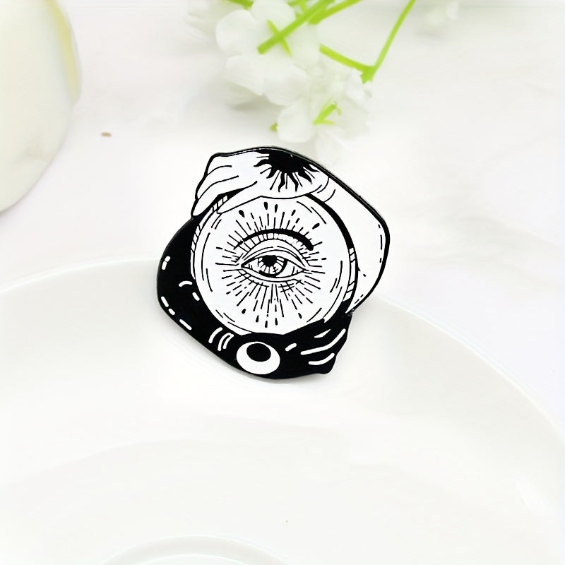 Sun Moon Wisdom Eye Brooch