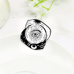 Sun Moon Wisdom Eye Brooch