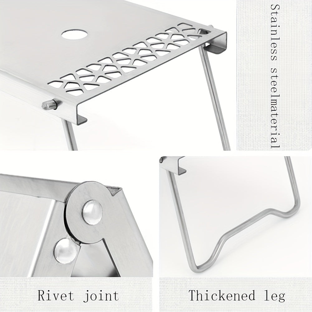 Stainless Steel Folding Table Portable Multifunctional Tea Table