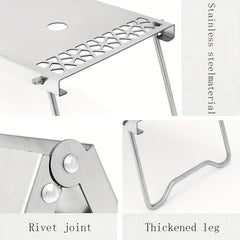 Stainless Steel Folding Table Portable Multifunctional Tea Table