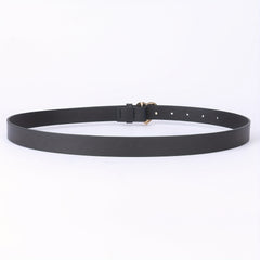 Heart-Shaped Golden Buckle Belt PU Leather Casual Jeans Belts