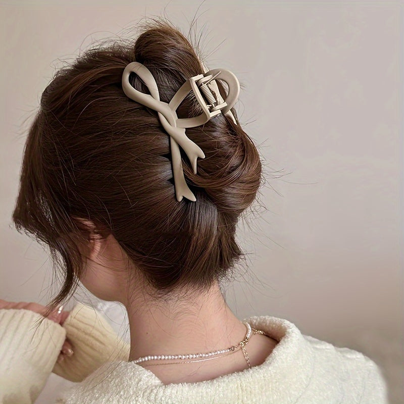 Gradient Hair Claw Clip Ribbon Bow Y2K Style