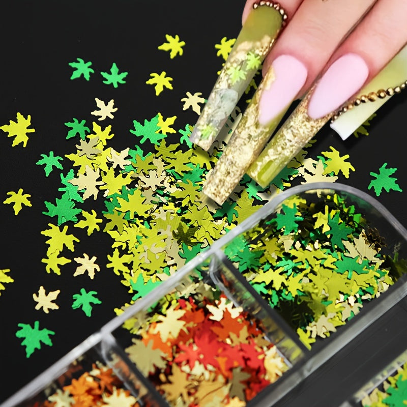 Maple Leaves Glitter Sequins Epoxy Resin Filling Autumn Series Resin Fillers