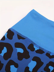 Leopard Print High Waist Yoga Pants - Women's Activewear