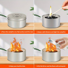 Portable Campfire Candles for Camping 3.5 Hours Burning Time