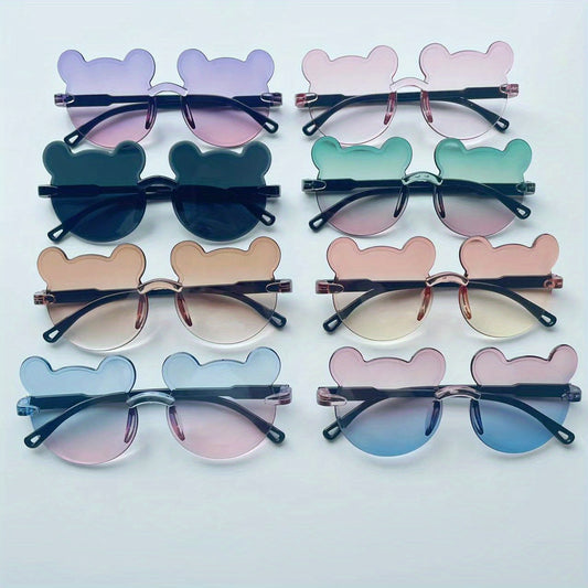 8 Pack Children's Sunglasses Bear Boys And Girls Accessories